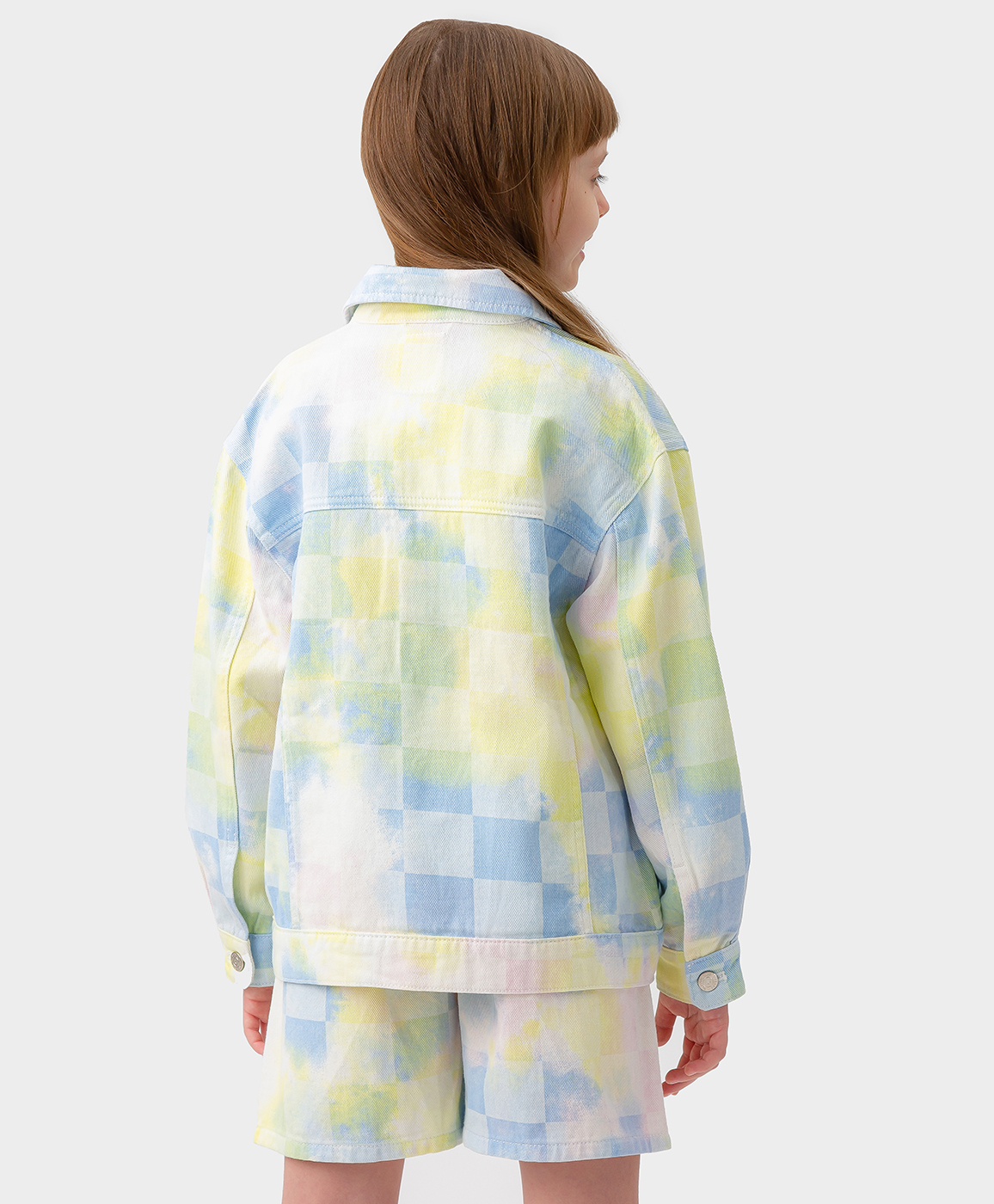 фото Джинсовая куртка разноцветная button blue