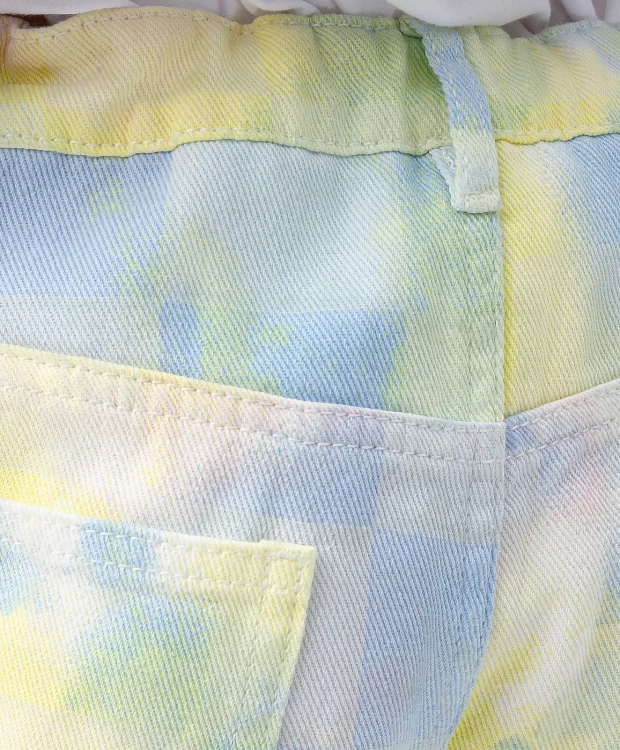 фото Шорты джинсовые на молнии разноцветные button blue (134)