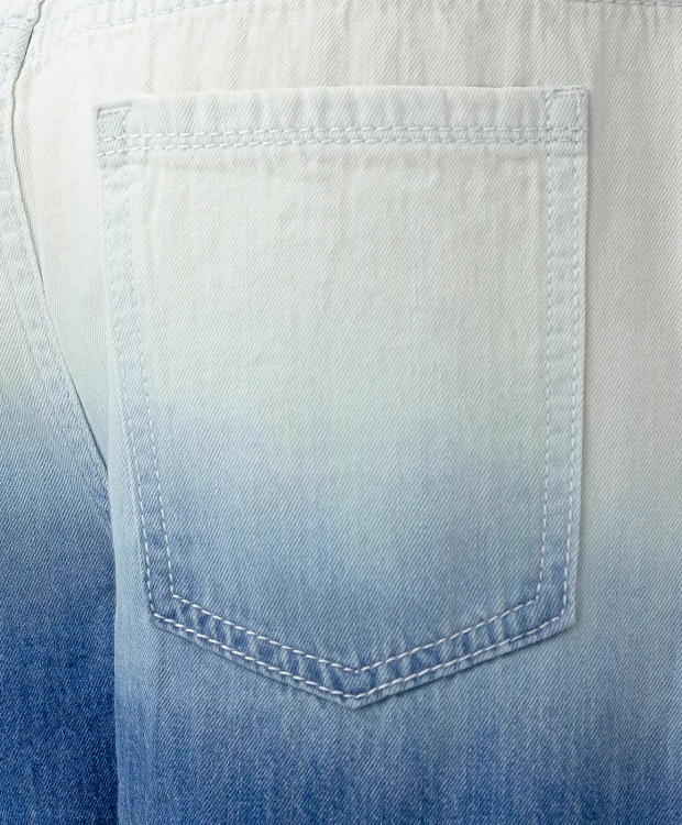 фото Шорты джинсовые с эффектом омбре разноцветные button blue (158)