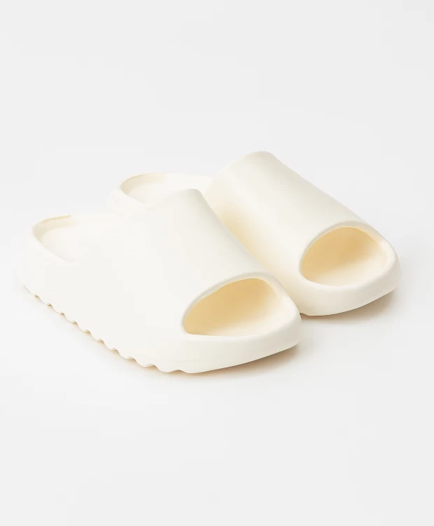 Тапочки резиновые молочного цвета (34), размер 34 Тапочки резиновые молочного цвета (34) - фото 1