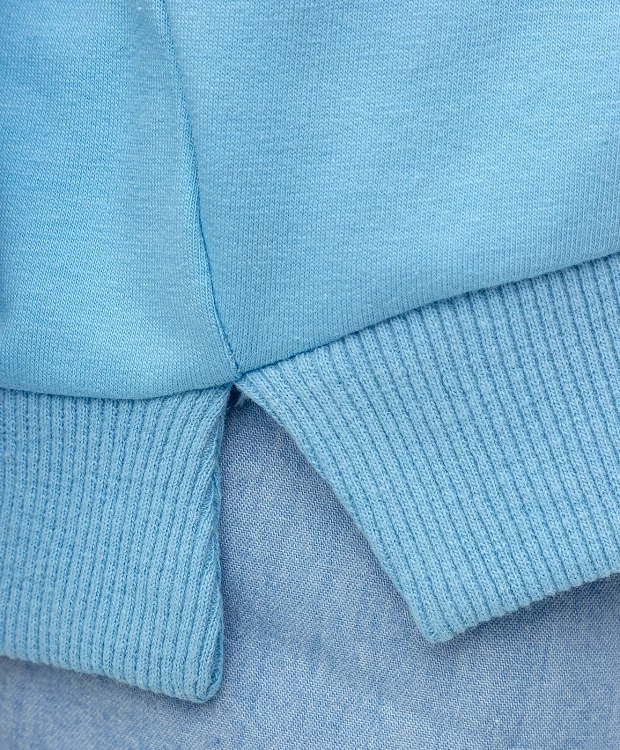 фото Толстовка голубая с принтом button blue (110)