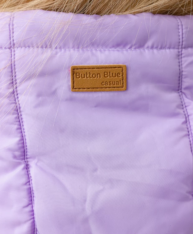 фото Пальто демисезонное лавандового цвета button blue (110)
