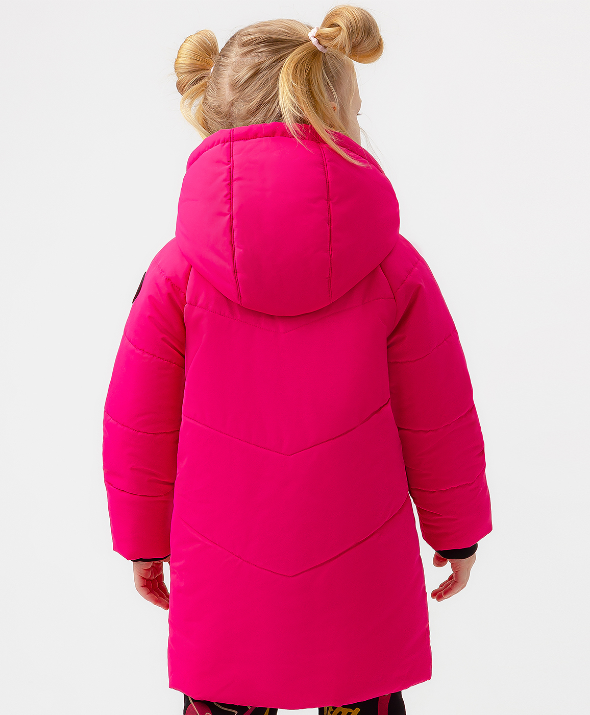 Пальто демисезонное с капюшоном розовое Button Blue 123BBGMC45031200, размер 110, цвет розовый - фото 2