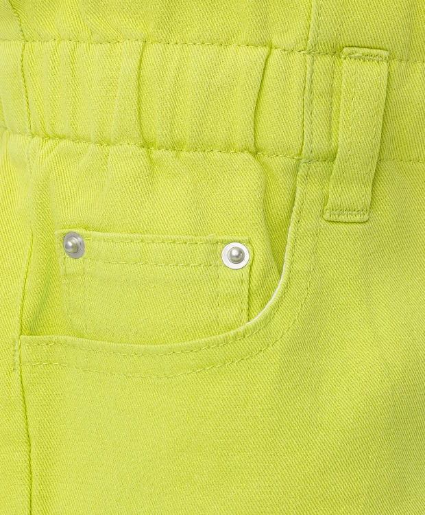 фото Шорты джинсовые салатовые button blue (122)