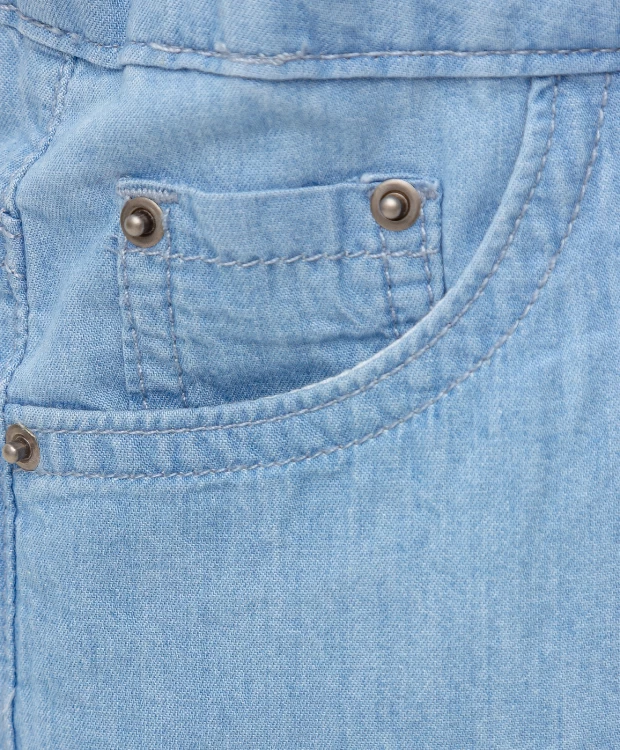 фото Юбка-шорты джинсовая голубая button blue (110)