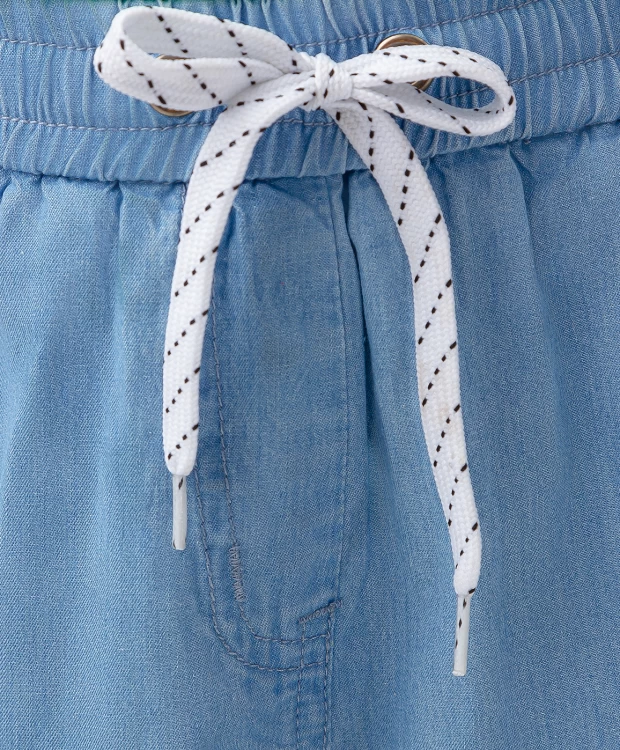 Джоггеры джинсовые голубые Button Blue