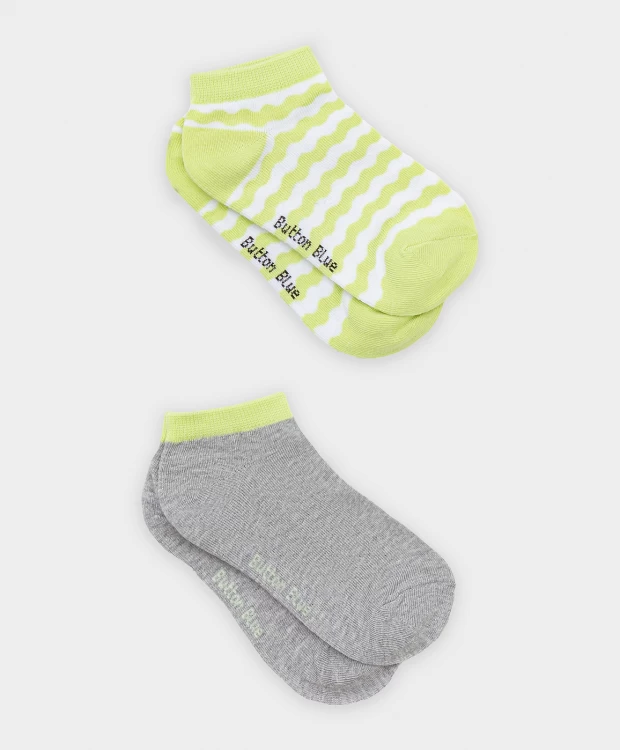 фото Комплект носков серого и желтого цвета, 2 пары button blue (14-16)