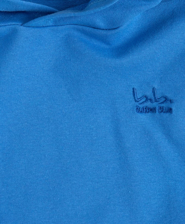 фото Худи оверсайз с капюшоном синее детское button blue (110)