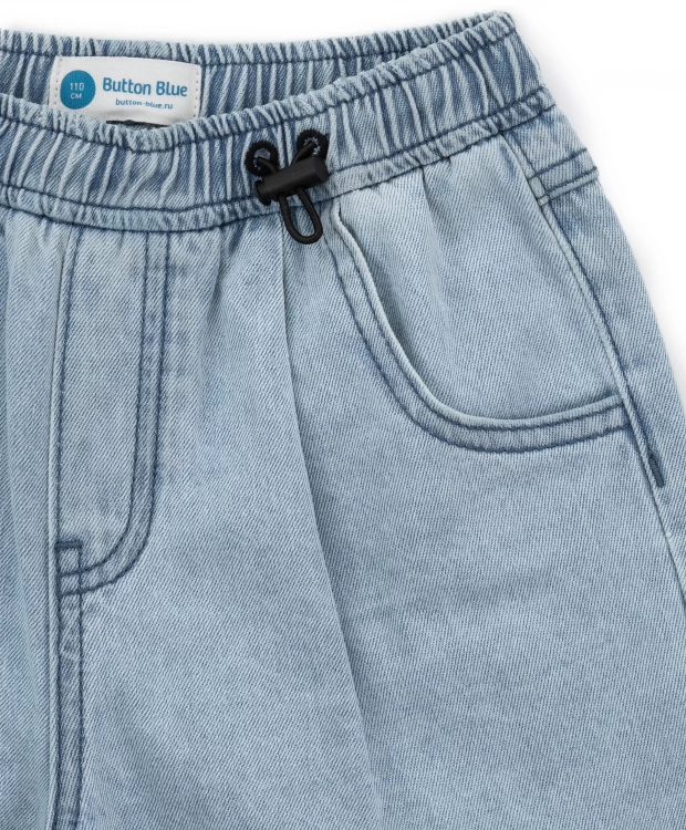 фото Шорты джинсовые синие для мальчика button blue (110)