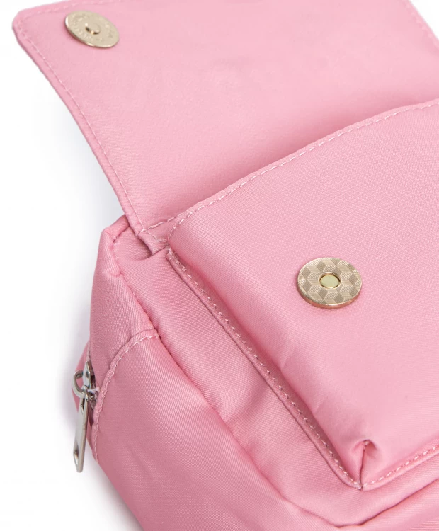фото Сумка поясная с принтом розовая для девочки button blue (one size)