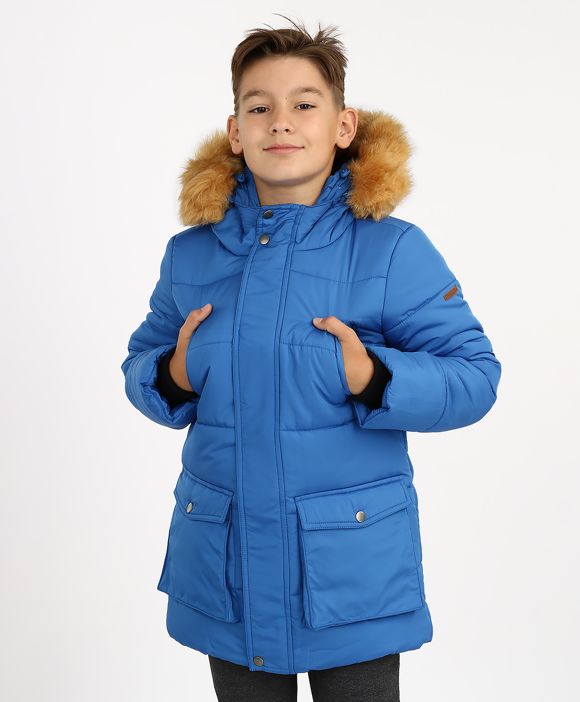 фото Пальто button blue