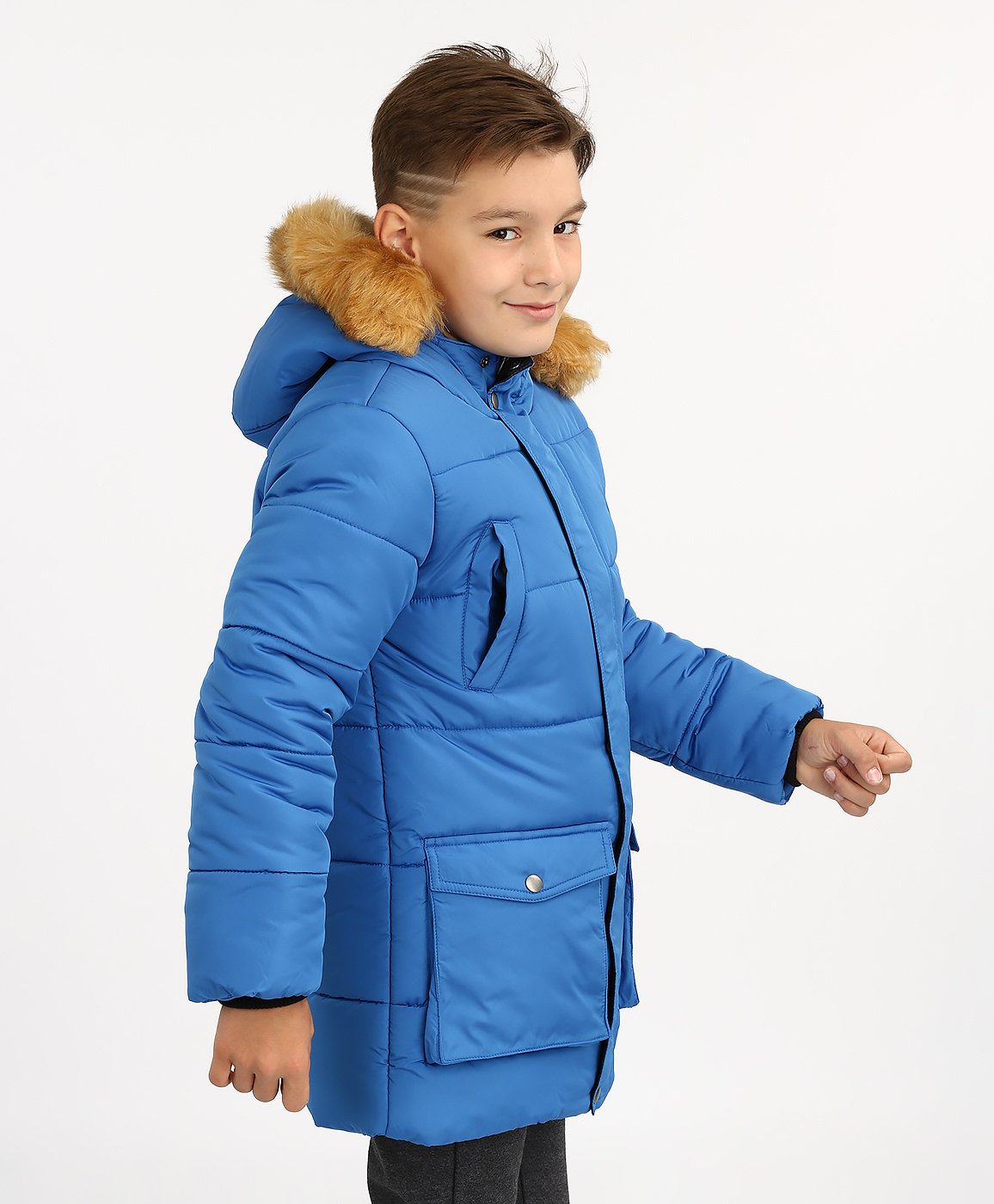 фото Пальто button blue