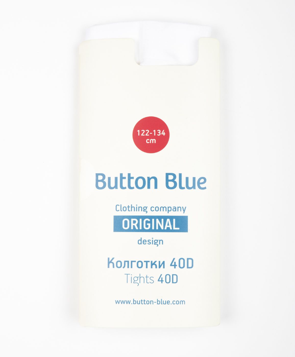 

Белые колготки с орнаментом Button Blue, Белый, 218BBGU84040213