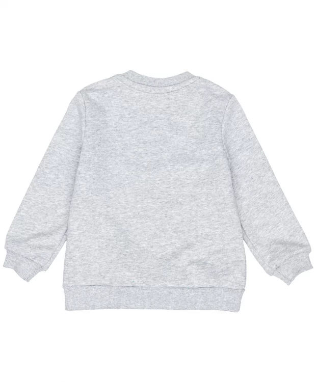 фото Серая меланжевая толстовка button blue (122)