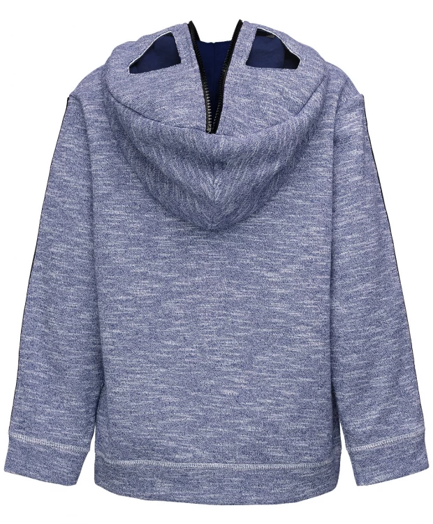 фото Синяя толстовка с капюшоном button blue (152)