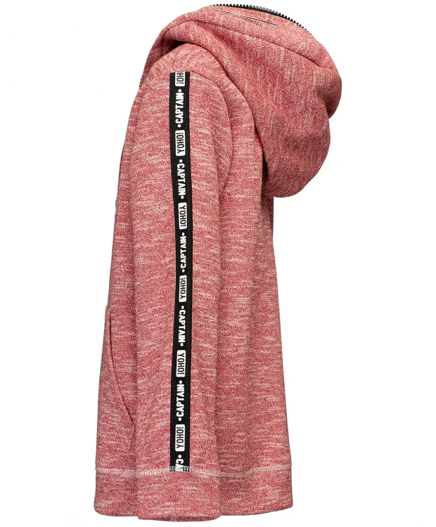 фото Красная толстовка с капюшоном button blue (116)