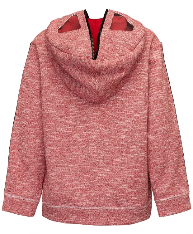 фото Красная толстовка с капюшоном button blue (116)