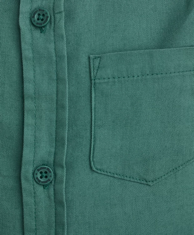 фото Зеленая рубашка с длинным рукавом button blue (140)