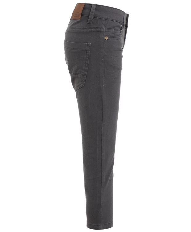 фото Серые твиловые брюки button blue (152)