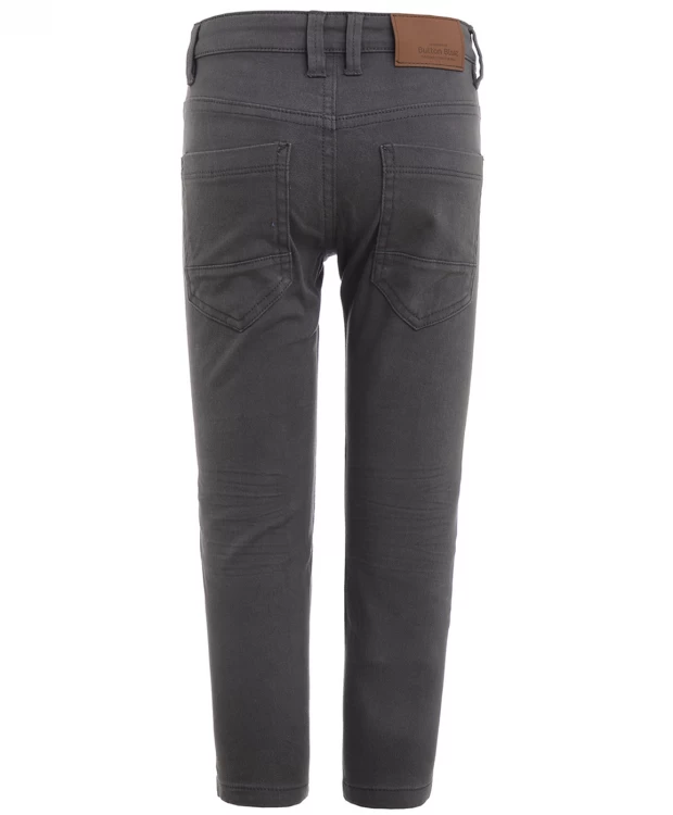 фото Серые твиловые брюки button blue (152)