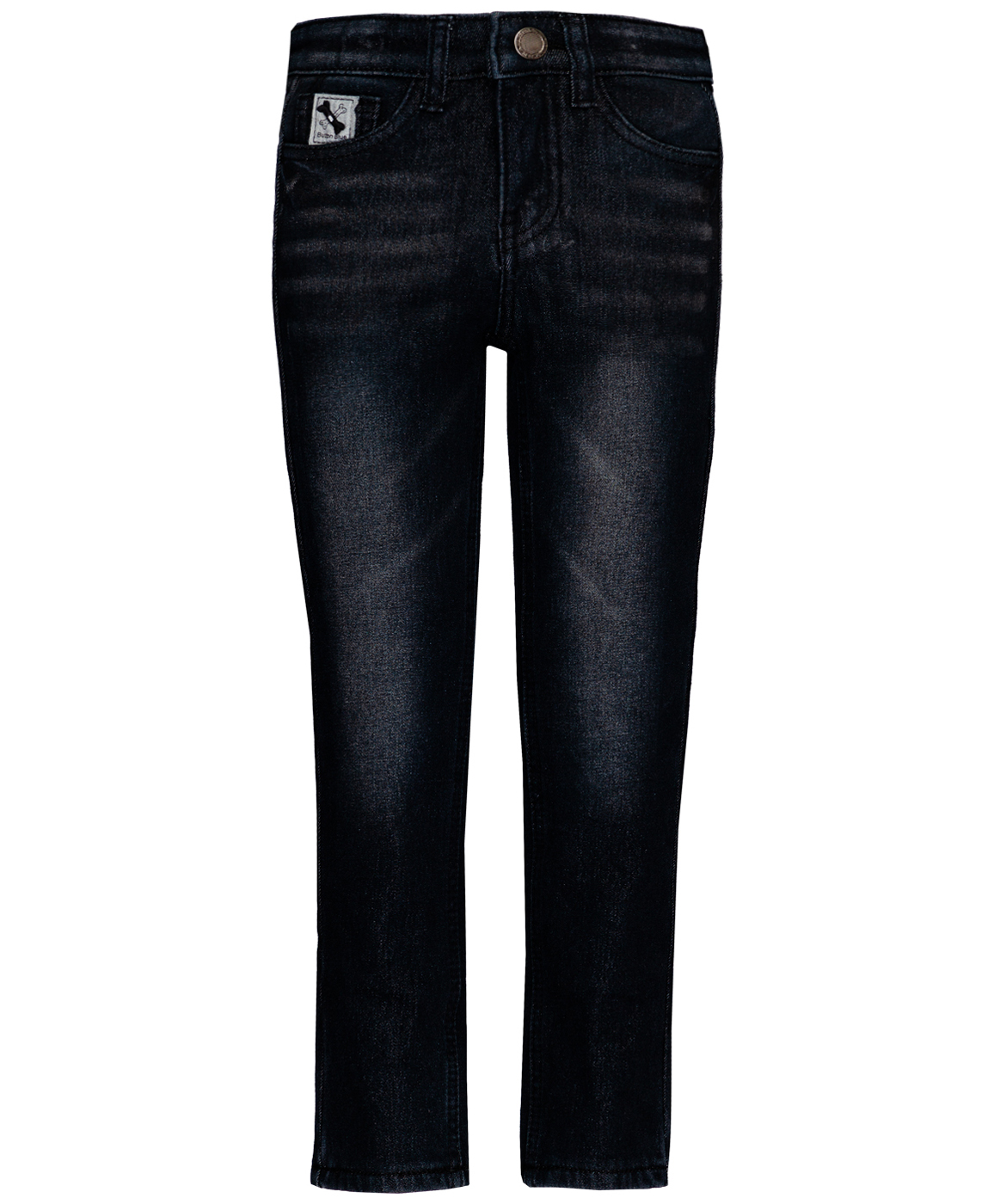 фото Черные утепленные джинсы button blue