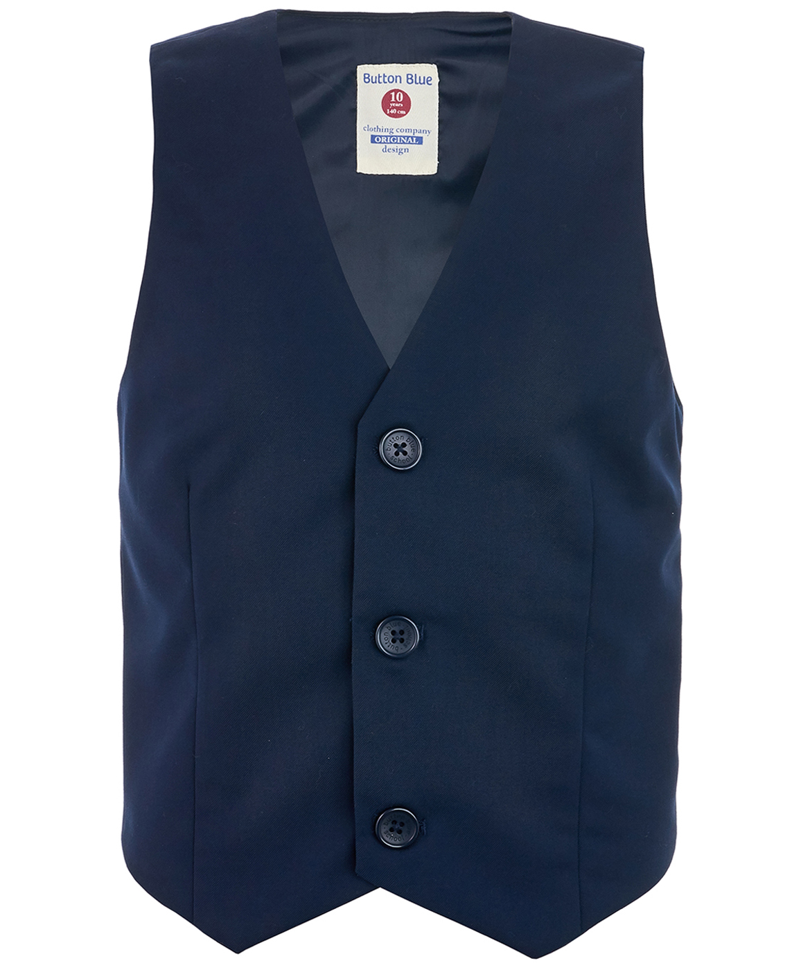 

Синий классический жилет Button Blue, 219BBBS47011000