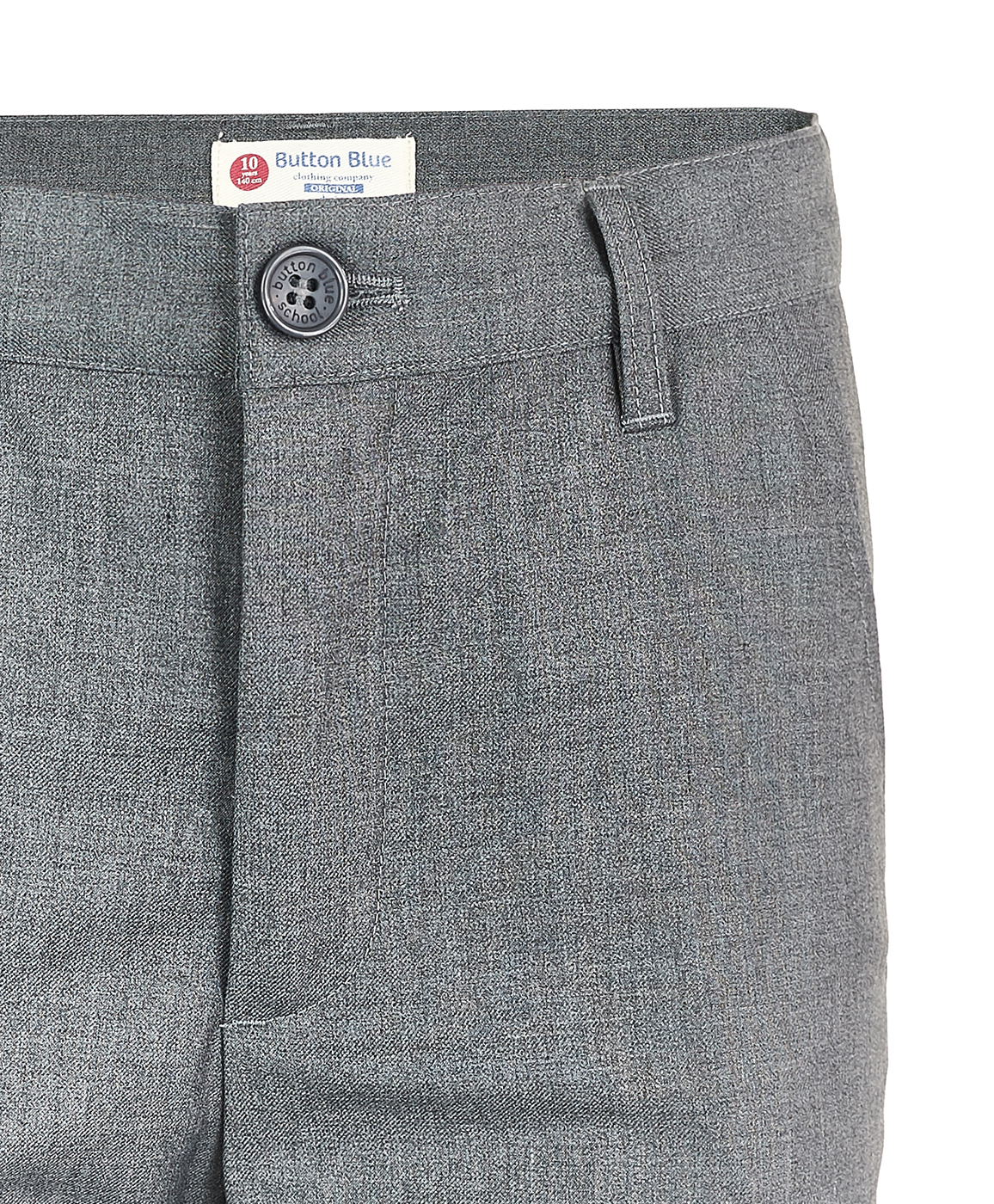 фото Серые брюки slim button blue
