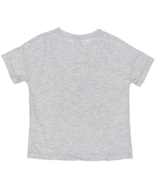 фото Серая футболка с принтом button blue (152)