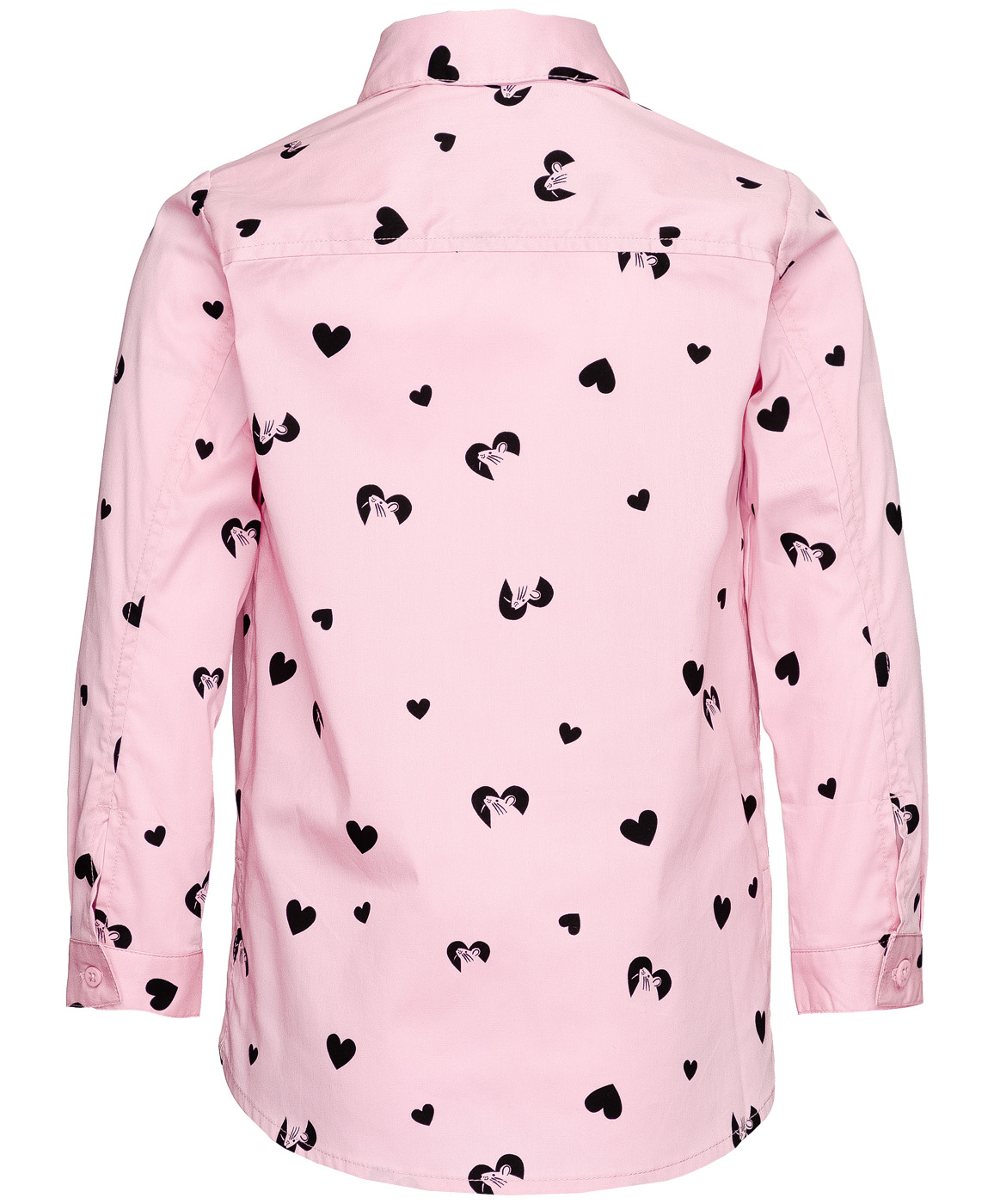 фото Розовая удлиненная рубашка button blue