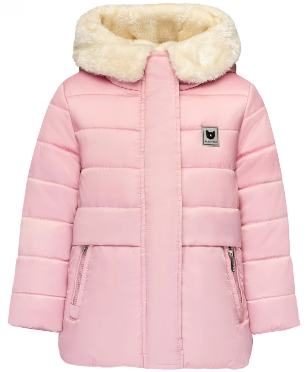 Розовая зимняя куртка Button Blue (128), размер 128, цвет розовый Розовая зимняя куртка Button Blue (128) - фото 1