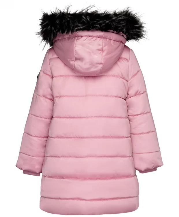 фото Розовое зимнее пальто button blue (110)