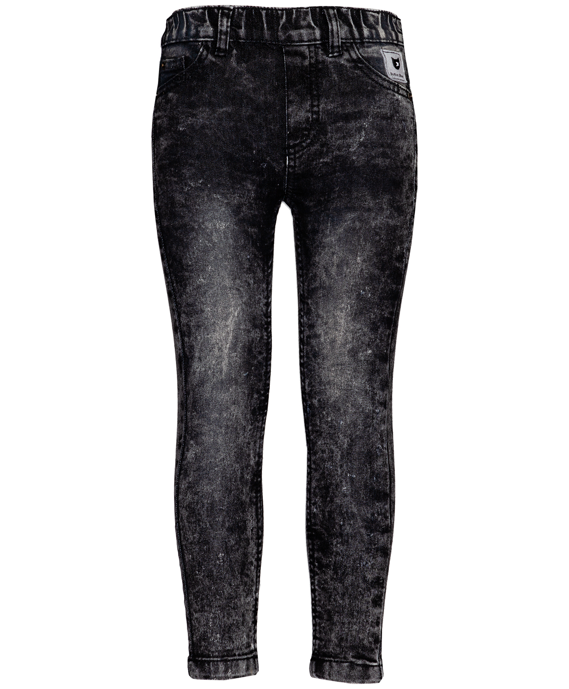 Черные джинсы Slim Fit на резинке Button Blue 219BBGC6304D300, размер 98, цвет черный - фото 1