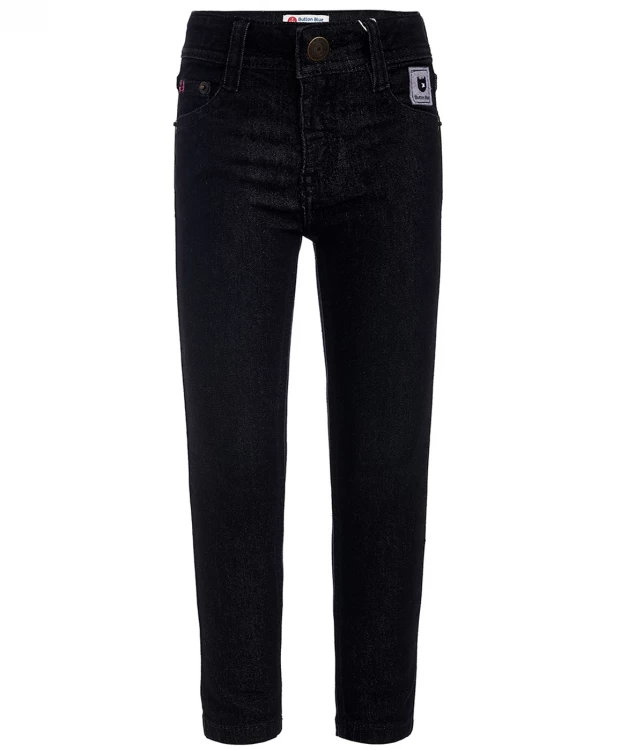 фото Черные джинсы regular fit button blue (146)