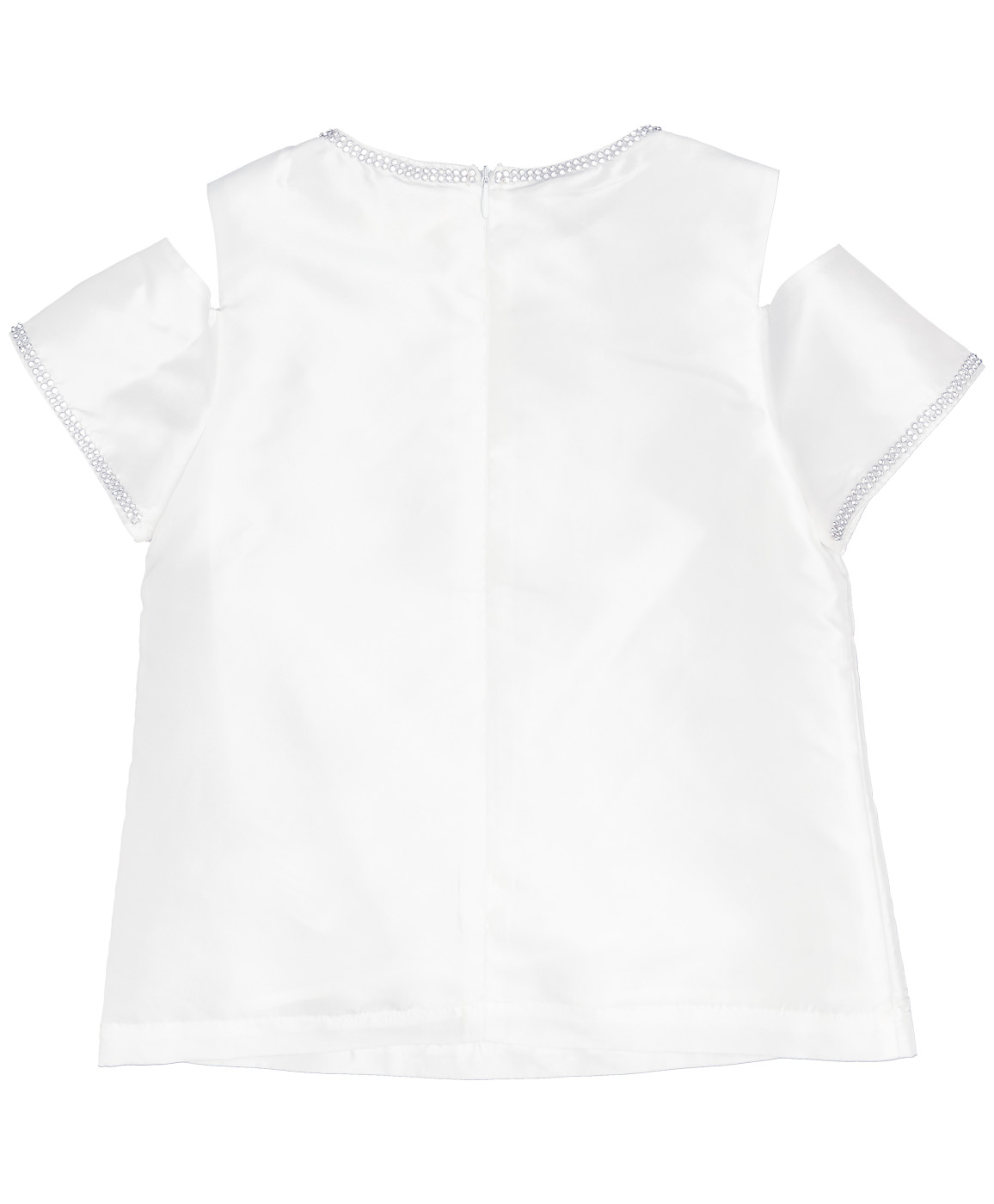 Белая нарядная блузка Button Blue 219BBGP22010200, размер 110, цвет белый - фото 2