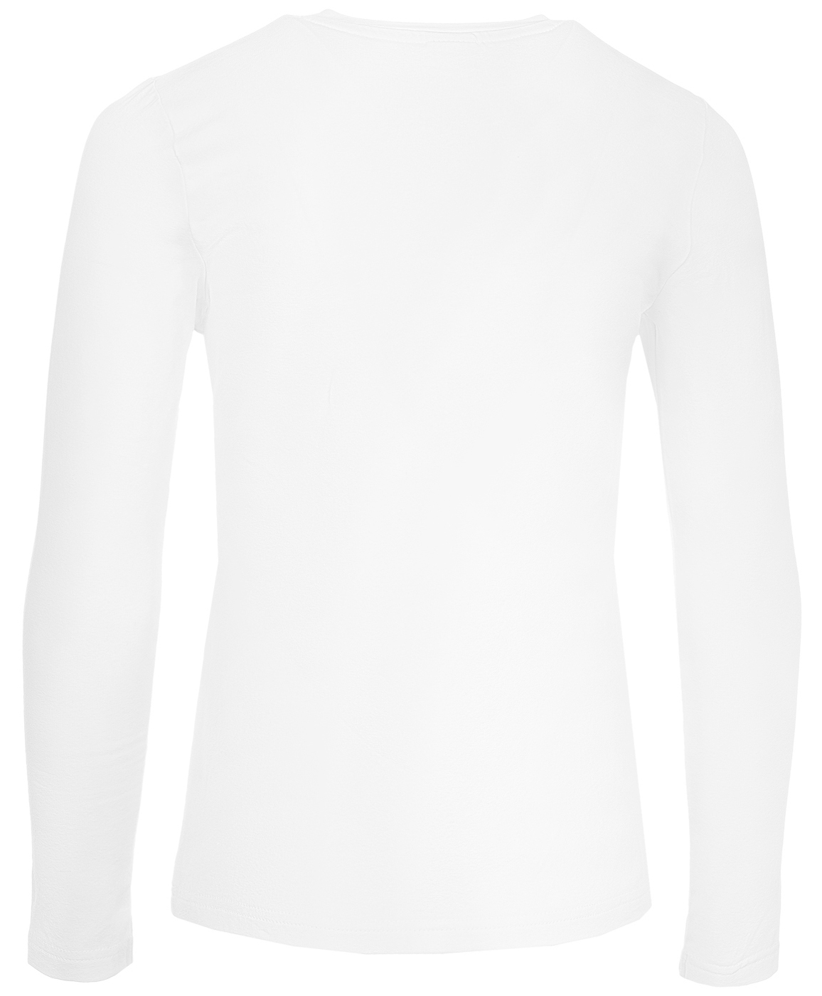 Белая футболка с длинным рукавом Button Blue 219BBGS14010200, размер 170, цвет белый - фото 3
