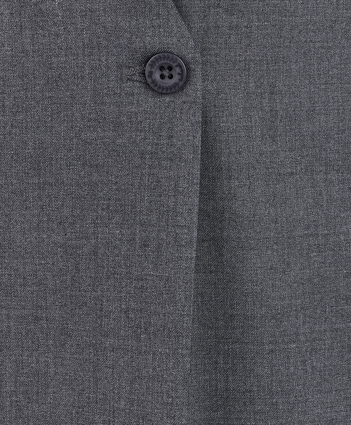 фото Серый удлиненный жилет button blue