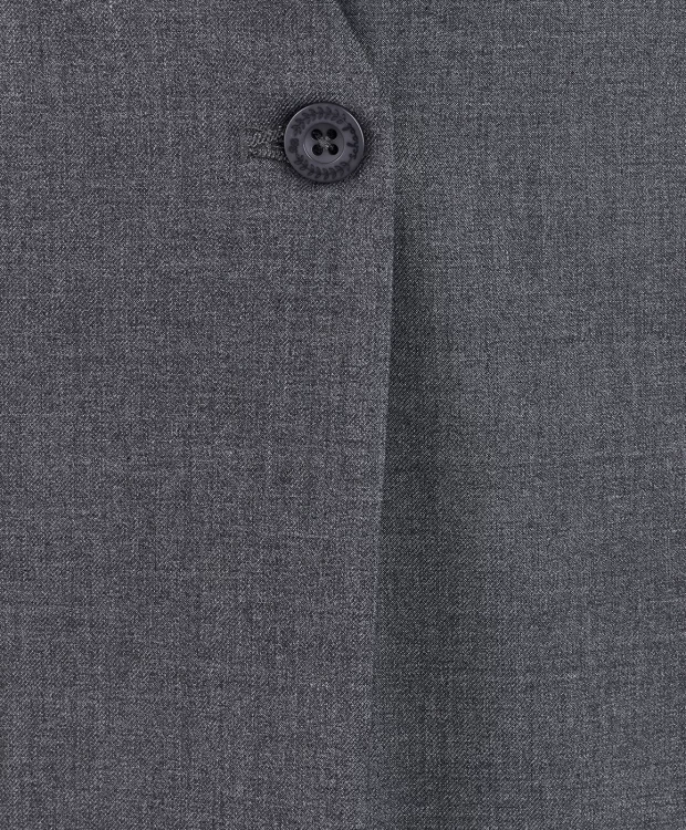 фото Серый удлиненный жилет button blue (158)