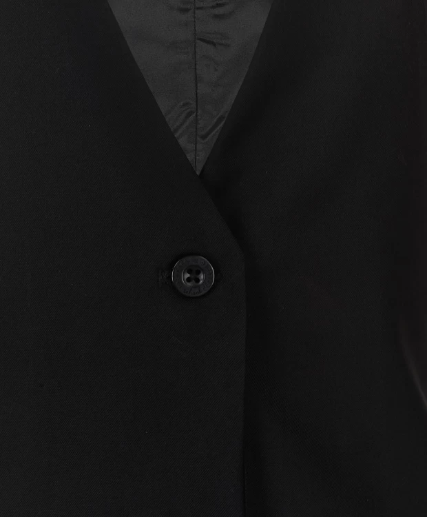 Черный удлиненный жилет Button Blue (158), размер 158 Черный удлиненный жилет Button Blue (158) - фото 3
