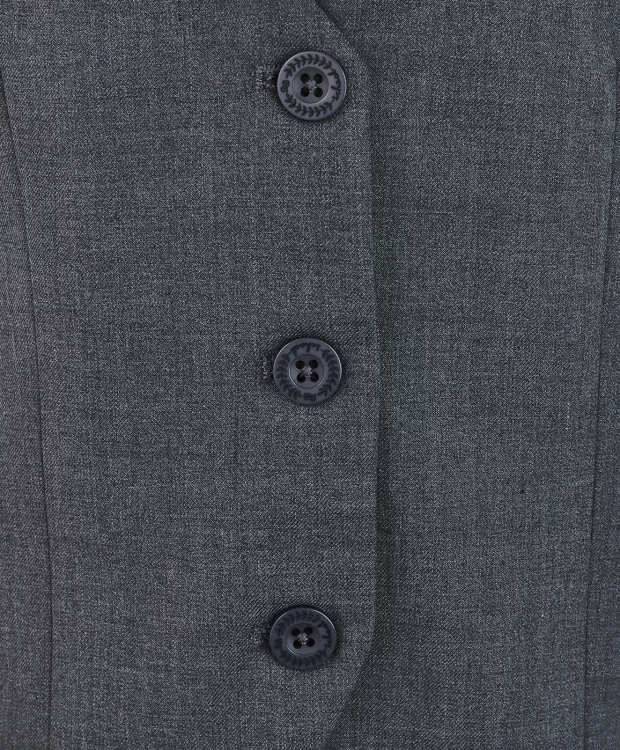 Серый классический жилет Button Blue