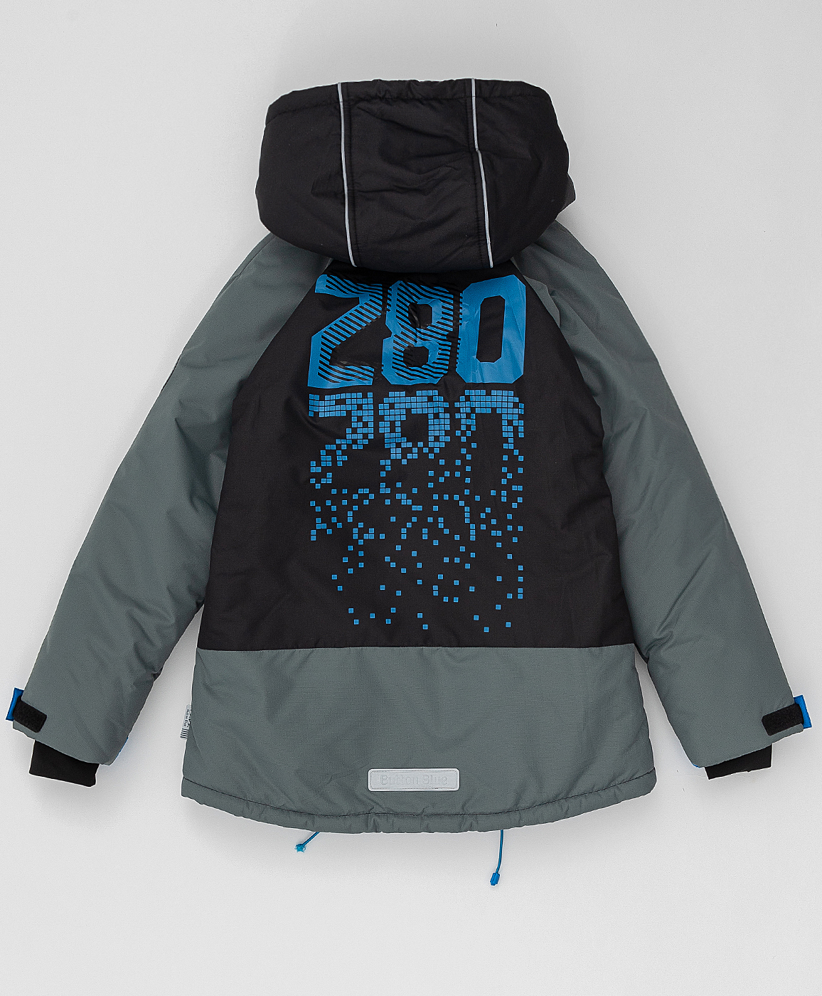 Демисезонная куртка Active Button Blue 220BBBA41020800, размер 98, цвет черный - фото 4