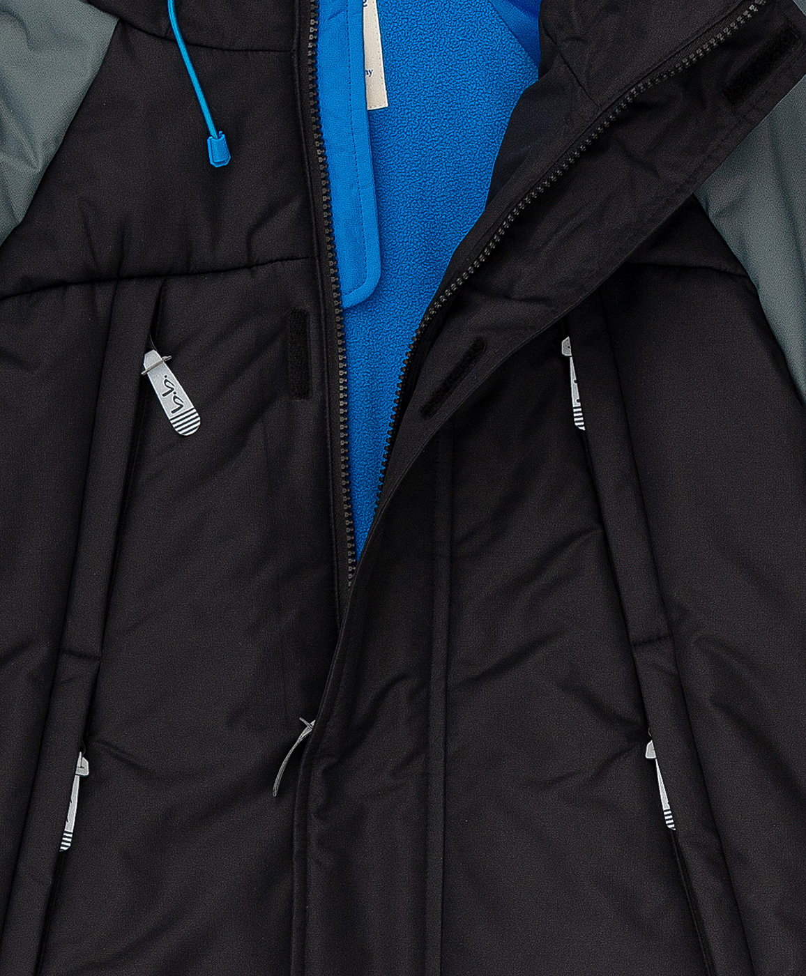 Демисезонная куртка Active Button Blue 220BBBA41020800, размер 98, цвет черный - фото 5