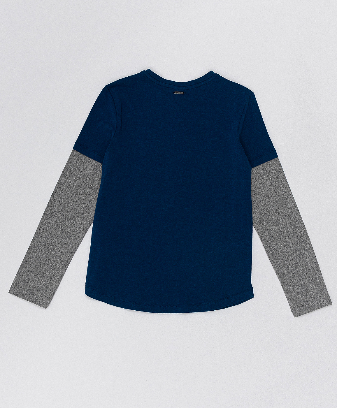 фото Футболка с имитацией многослойности button blue