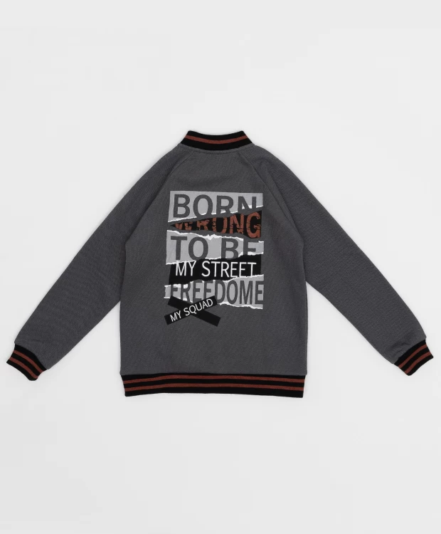 фото Темно-серая толстовка button blue (134)