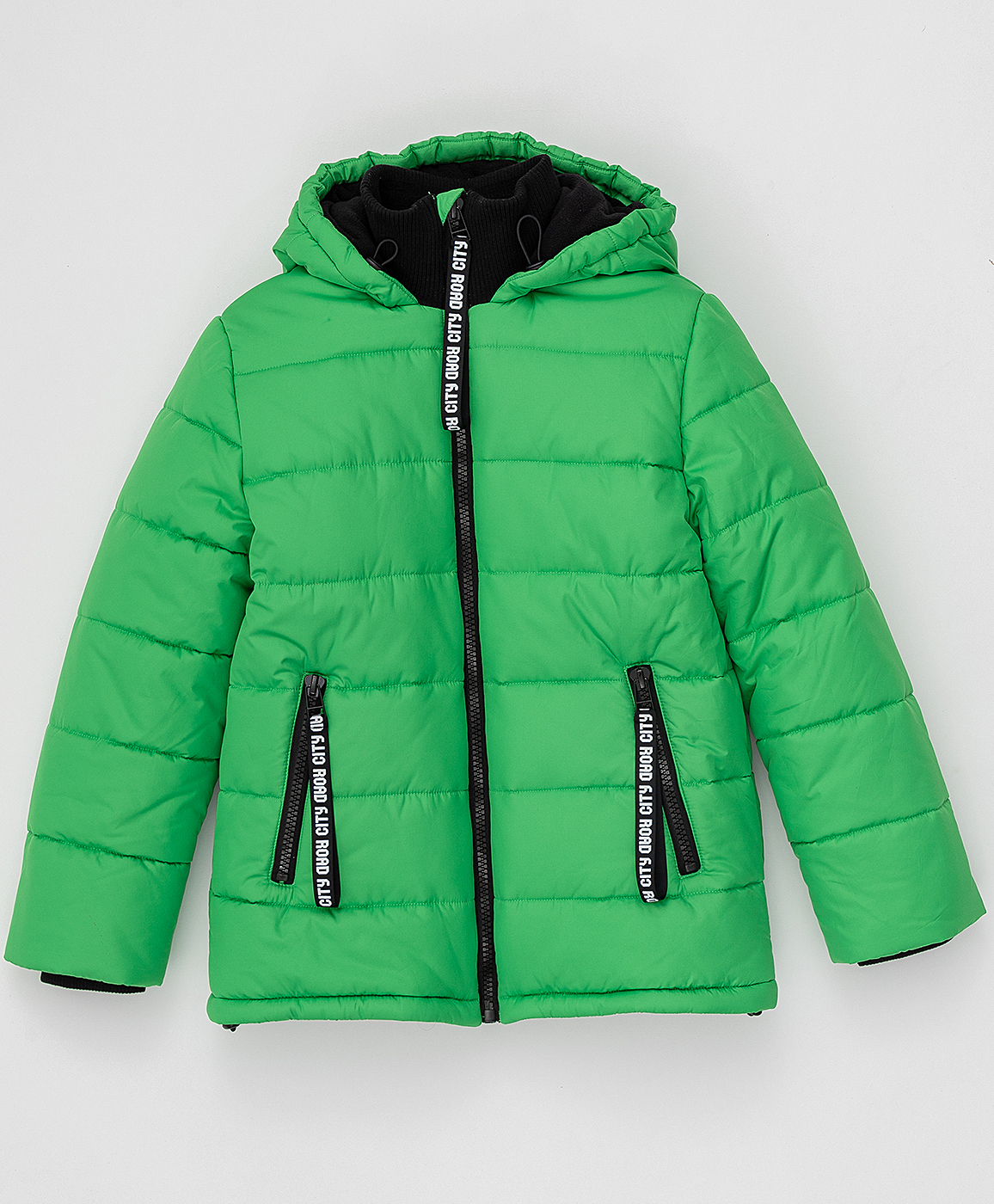 Зеленая зимняя куртка Button Blue 220BBBJC41024800, размер 146, цвет зеленый - фото 3