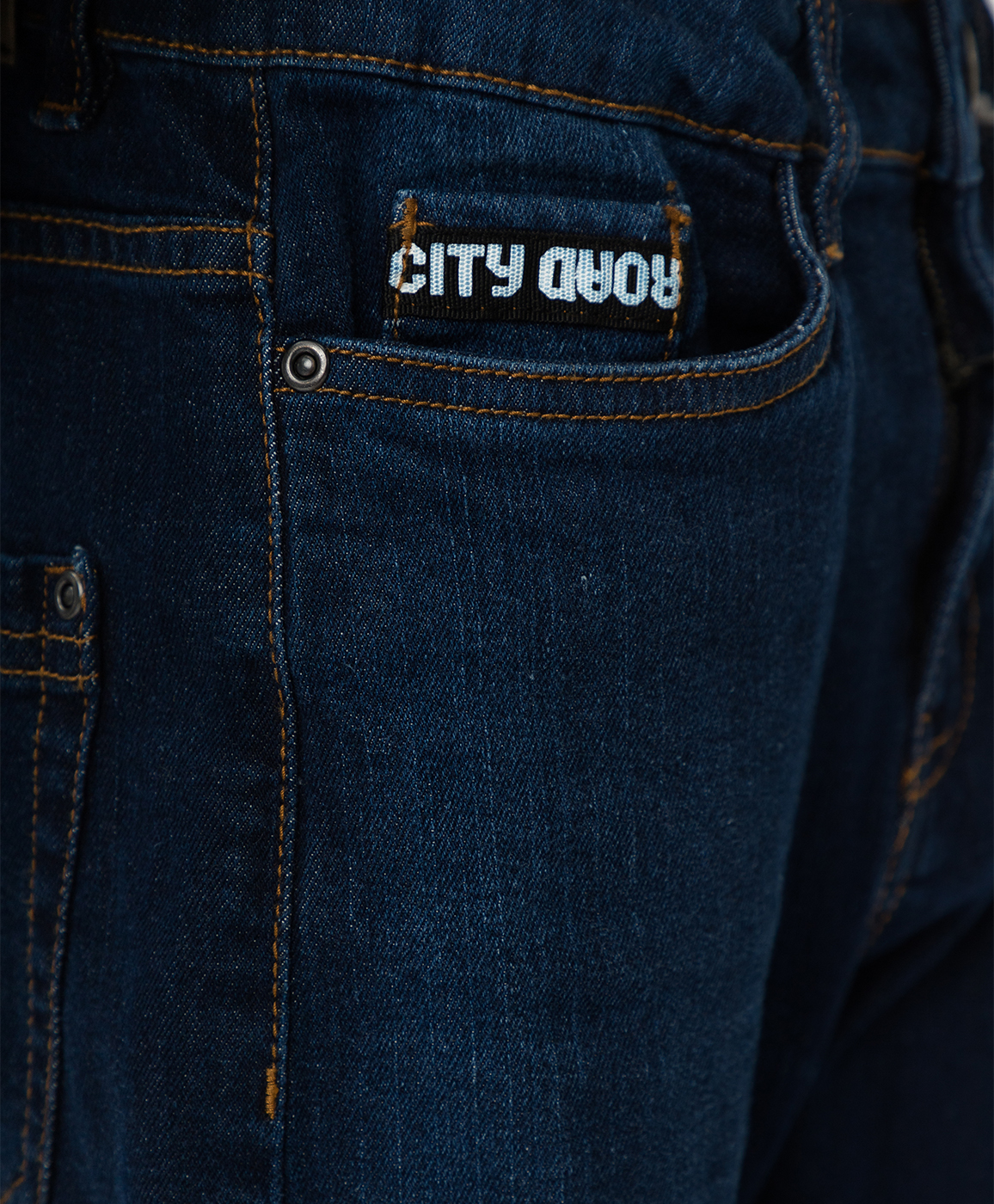 Синие свободные джинсы Button Blue 220BBBJC6302D100, размер 140, цвет синий regular fit / прямые - фото 3