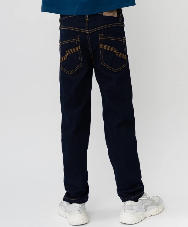 фото Темно-синие джинсы button blue (140)