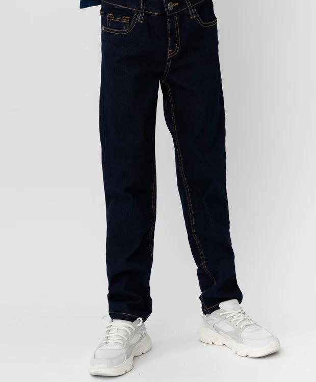 фото Темно-синие джинсы button blue (140)