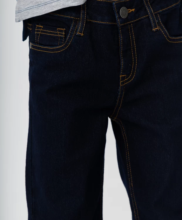 фото Темно-синие джинсы button blue (140)