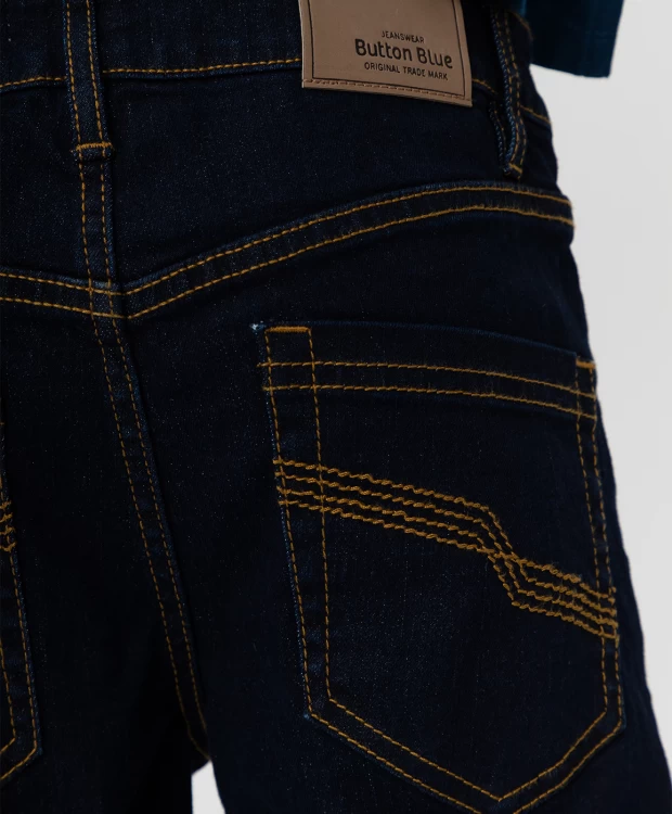 фото Темно-синие джинсы button blue (140)