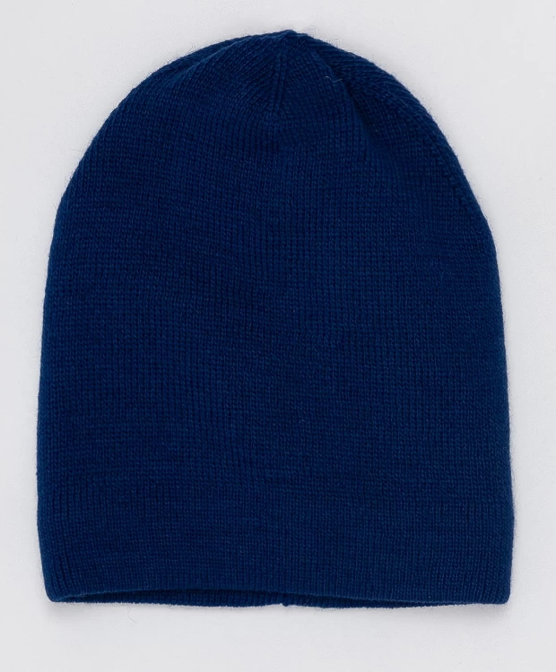 Синяя вязаная шапка Button Blue (54)